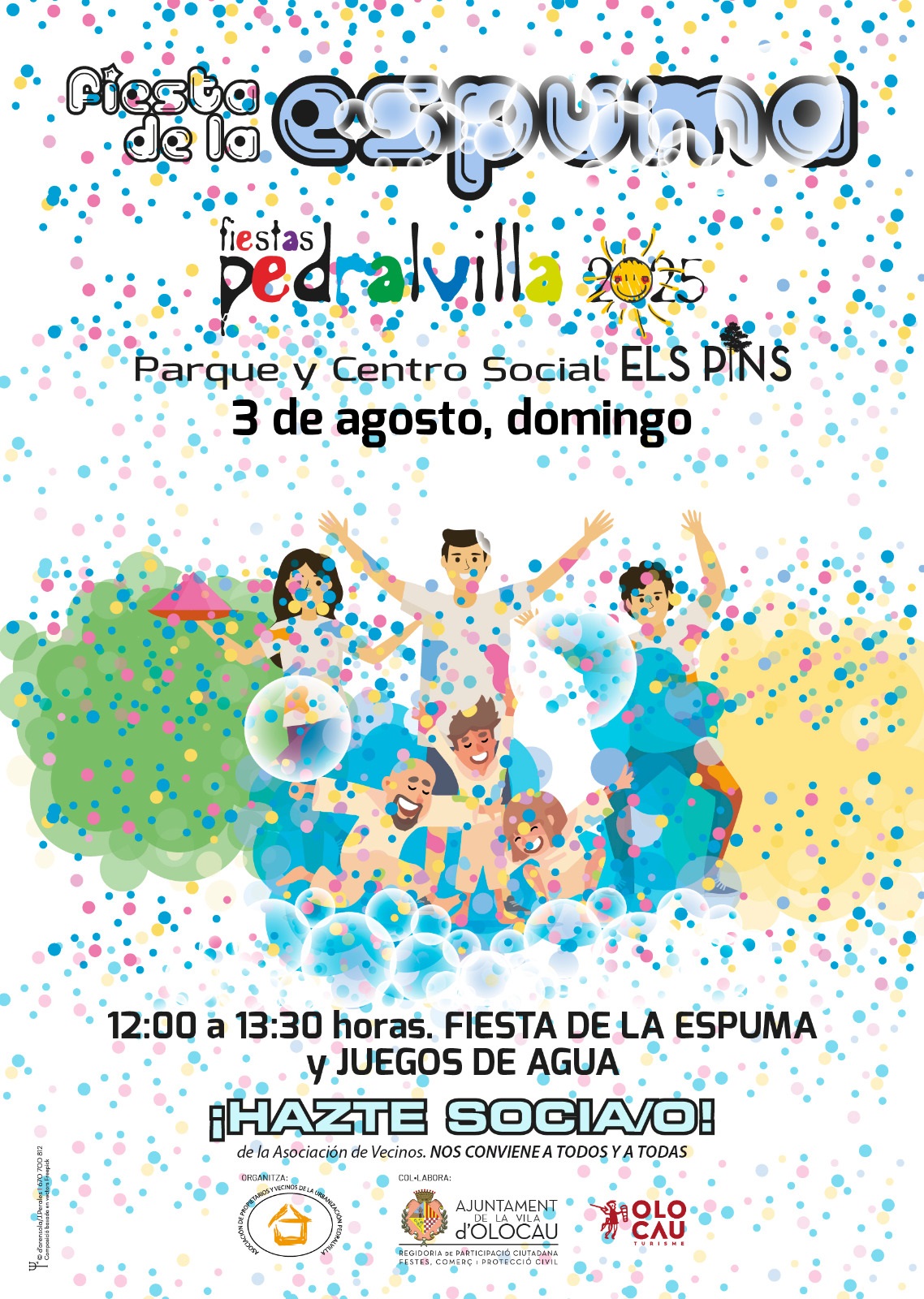Festa de l'espuma (Festes d'Estiu de la urbanització Pedralvilla)